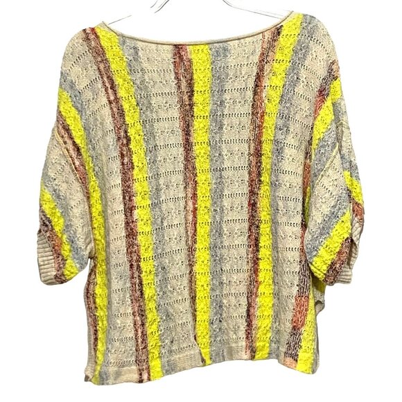 Urban Outfitters Pilcro Knit Crop Sweater M Beige Beach Cruisewear Boho Festival - Picture 2 of 5